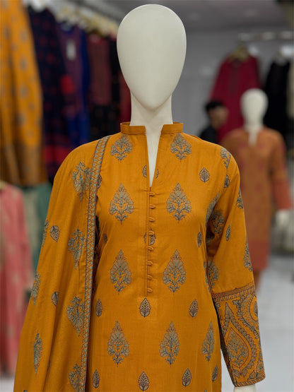 Amber Heritage Embroiderd Karandi | 59-A | 3 Piece | Stitched
