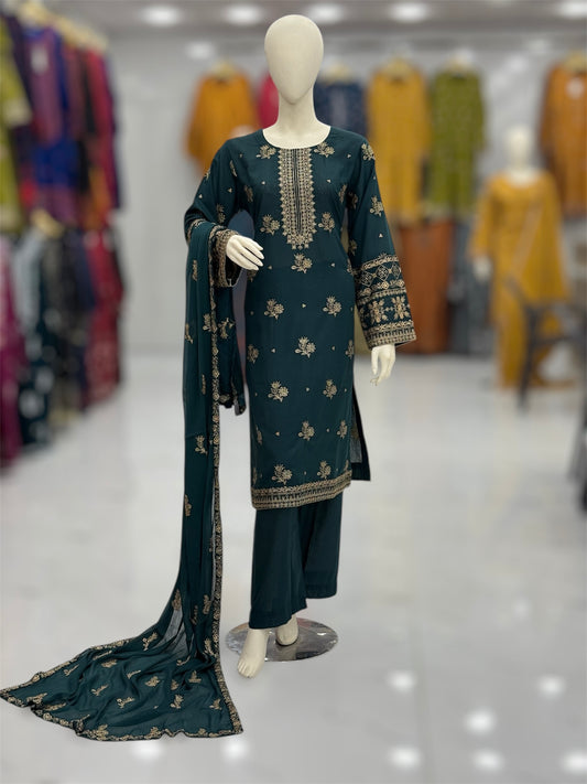 Meher-e-Zari Karandi 95-B | Stitched | 3 Piece