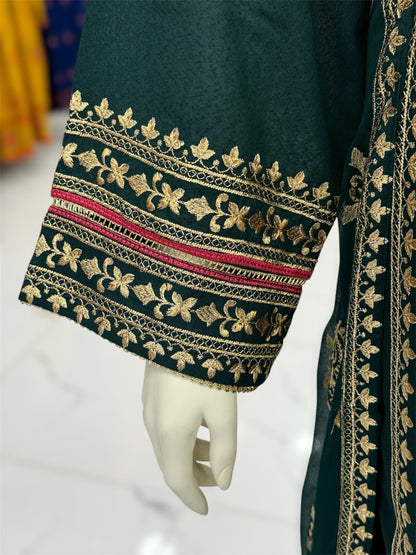 Golden Threads Mongia Karandi 89-B | Stitched | 3 Piece