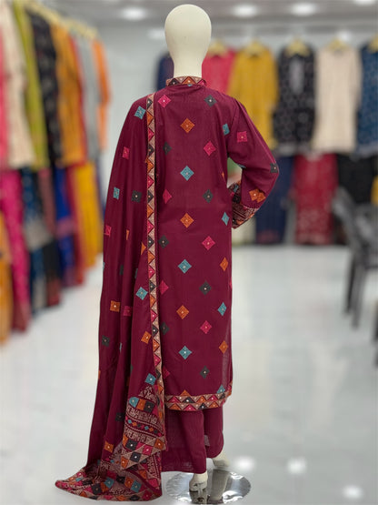 Magical Square Marjanda| MS-56A | 3 Piece | Stitched