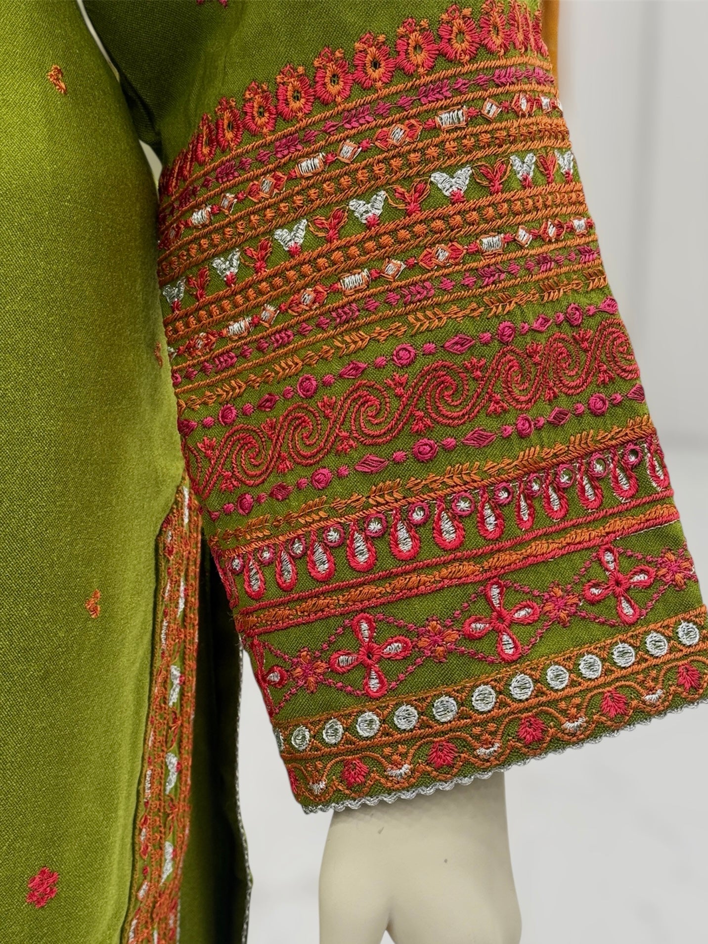 Gulnaar Leather Peach 209-B | Stitched | 3 Piece