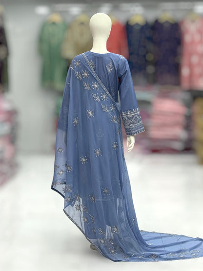 Nigaar Exclusive Lawn L89-B | Stitched | 3 Piece