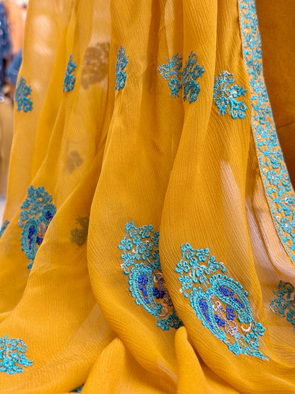 Bahar-e-subh Yellow 87-E | Stitched | 3 Piece