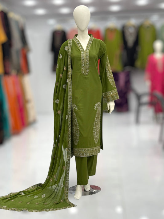 Mughalia 216-B | Khaddar | Stitched