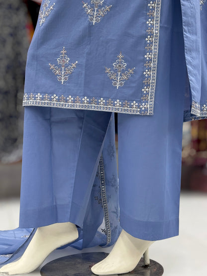 Nigaar Exclusive Lawn L89-B | Stitched | 3 Piece