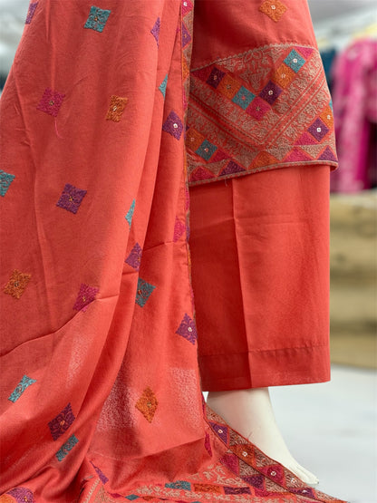 Magical Square Orange | MS-56C | 3 Piece | Stitched