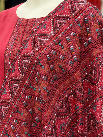 Embroidered Pink  RC-504-A | 3 Piece | Stitched