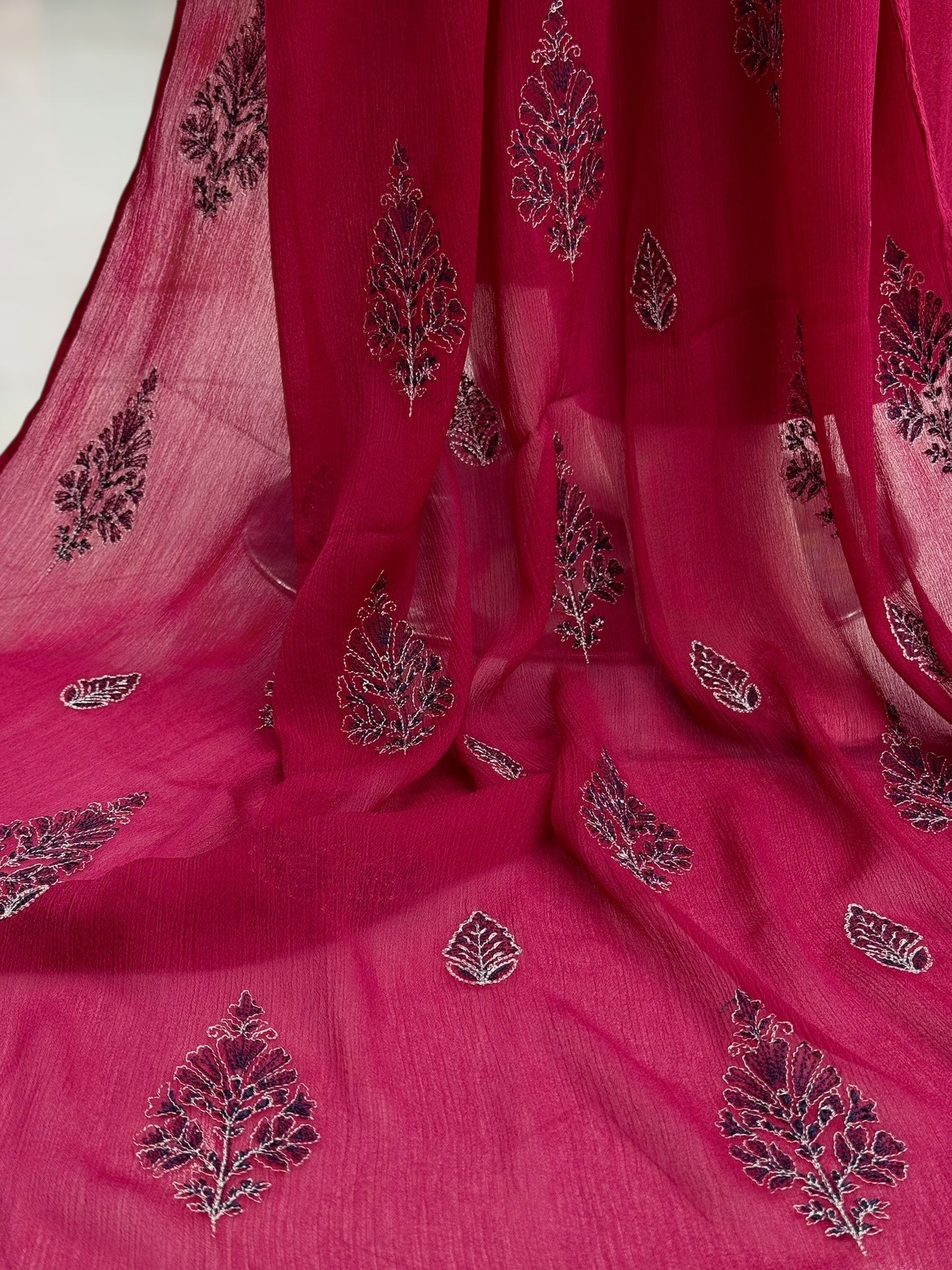 Embroidered Pink CHL-85B | 3 Piece | Stitched