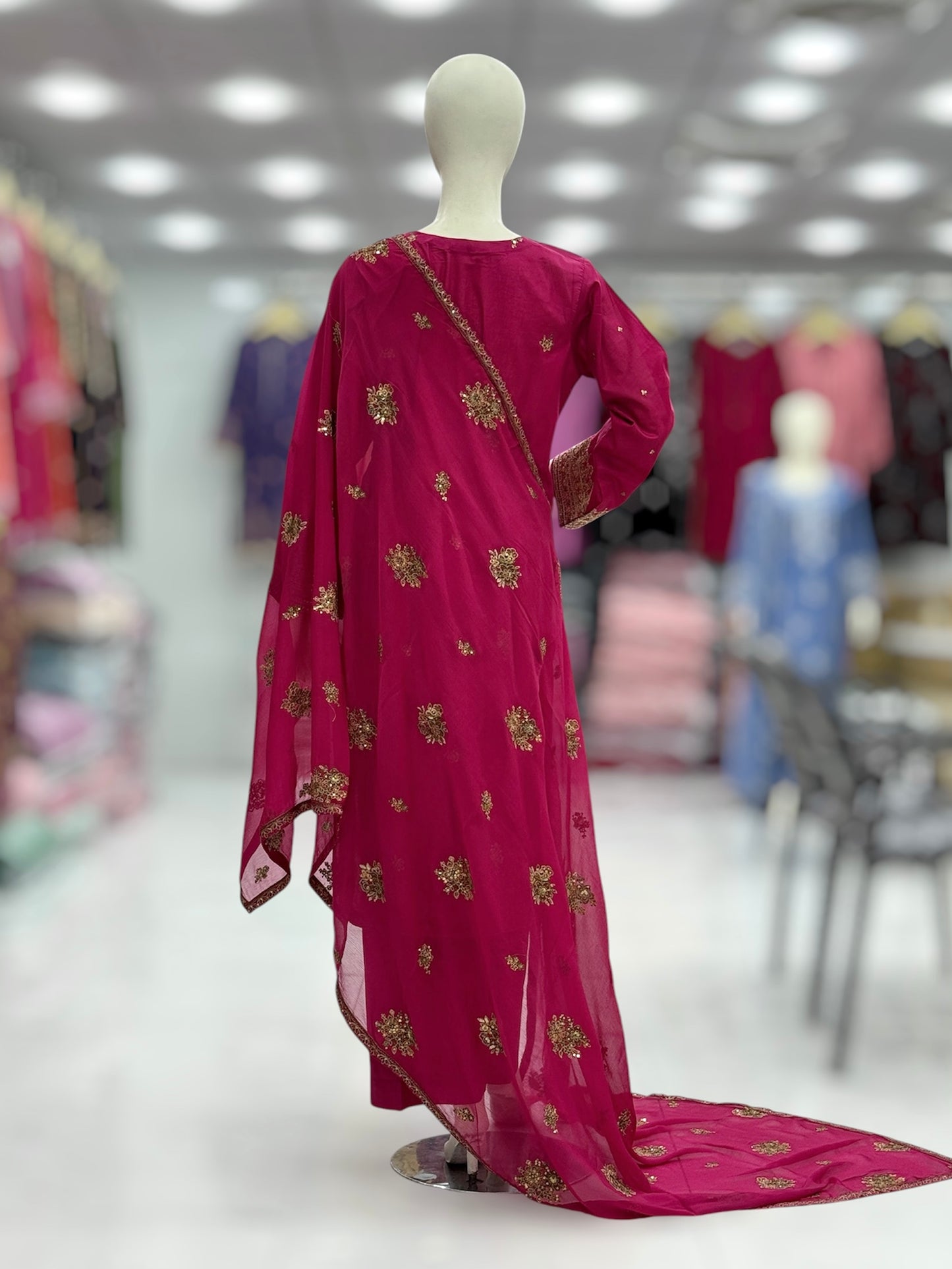 Zari Mahal Exclusive Lawn L95-A | Stitched | 3 Piece