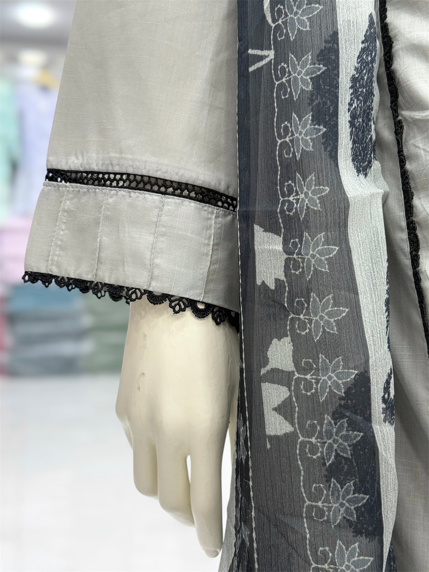Black Prints Lawn L-71-B | Stitched | 3 Piece