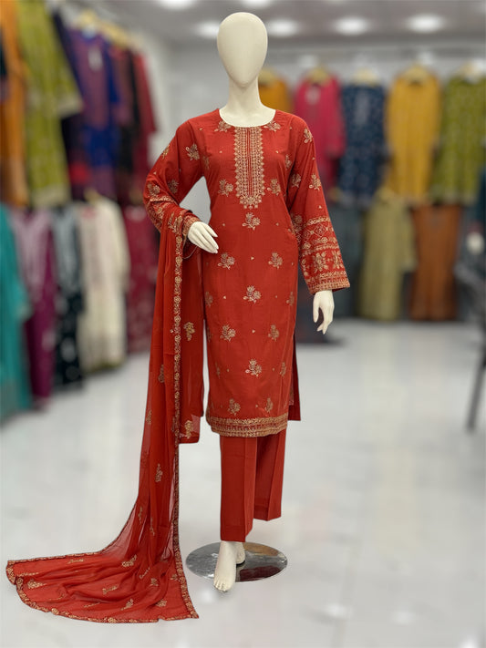 Meher-e-Zari Karandi 95-A | Stitched | 3 Piece