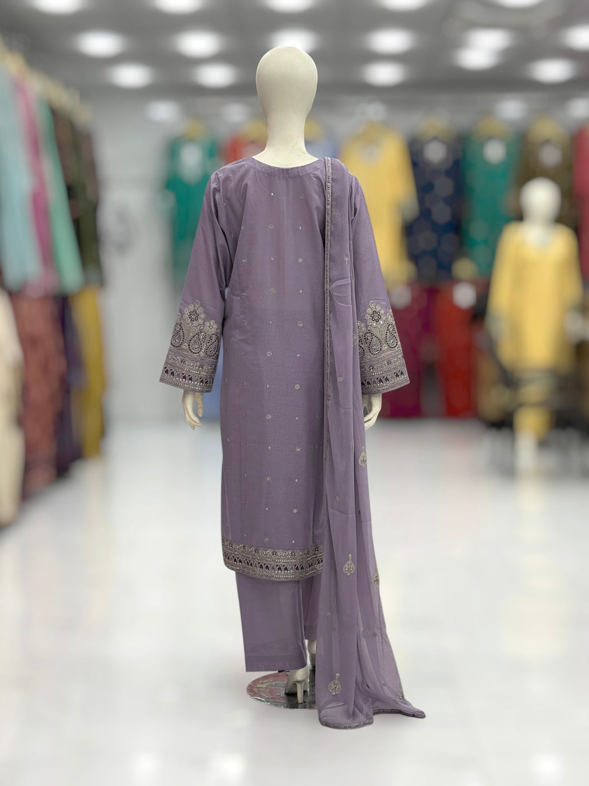 Dilkash Lawn Karandi K166-A | Stitched | 3 Piece