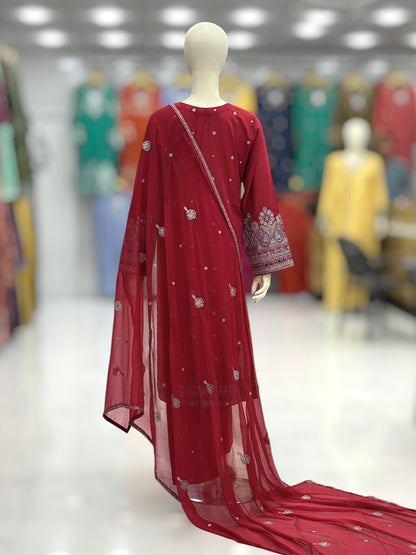 Dilkash Lawn Karandi K166-C | Stitched | 3 Piece