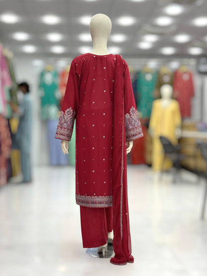 Dilkash Lawn Karandi K166-C | Stitched | 3 Piece