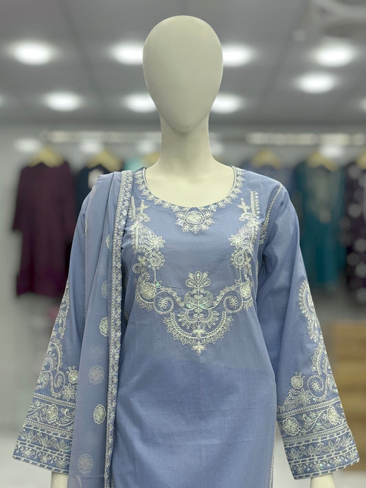 Taj Mahal Exclusive Lawn L77-E | Stitched | 3 Piece