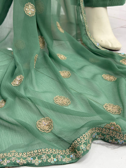 Taj Mahal Lawn Karandi K41-A | Stitched | 3 Piece