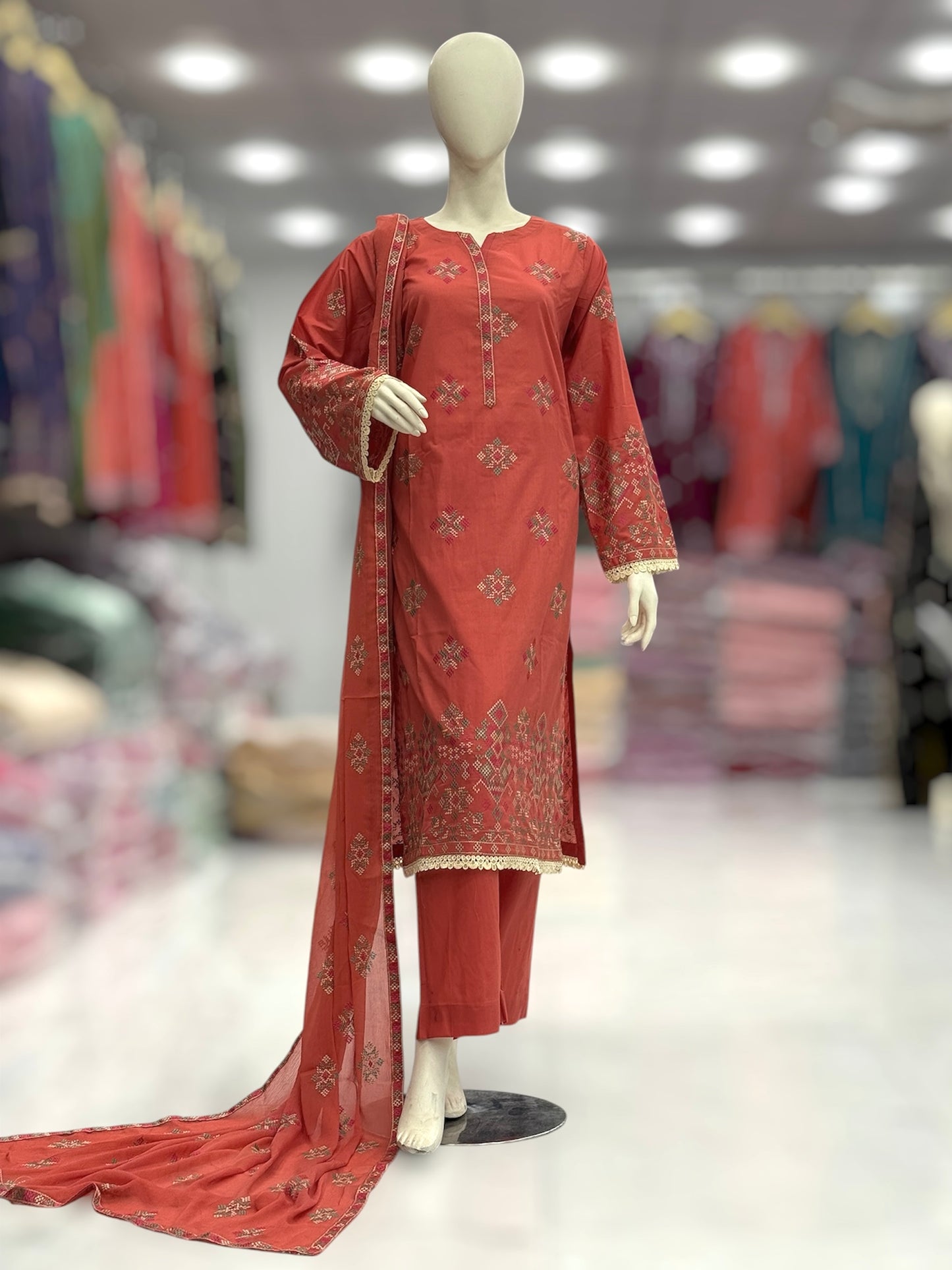 Swati Exclusive Lawn L88-B | Stitched | 3 Piece