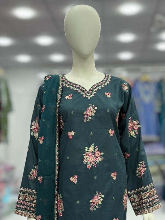 Maah Rang Exclusive Lawn L79-B | Stitched | 3 Piece