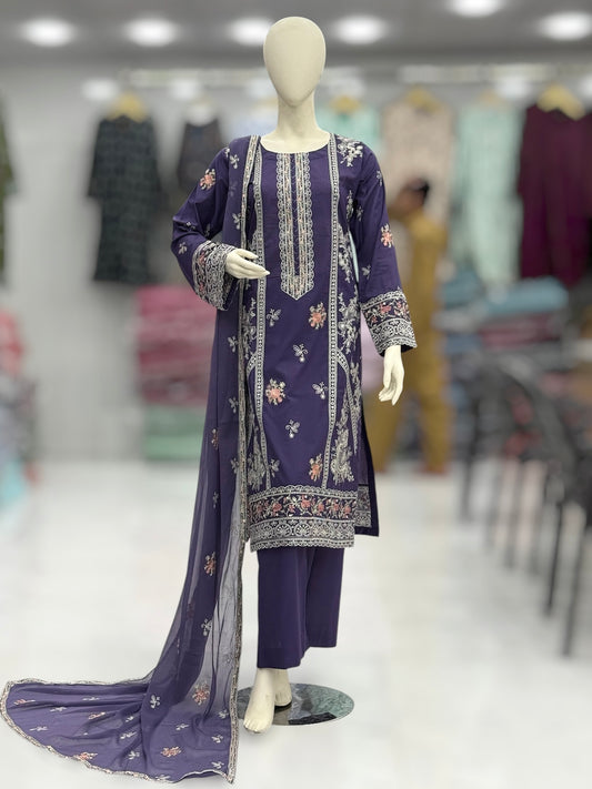 Chanbeli Exclusive Lawn L75-C | Stitched | 3 Piece
