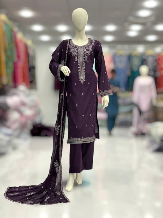 Chilman Exclusive Lawn L73-C | Stitched | 3 Piece