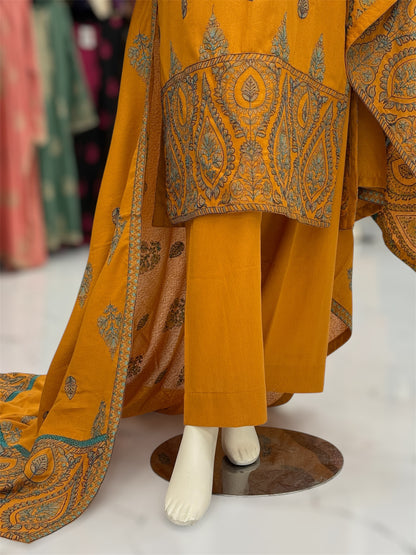 Amber Heritage Embroiderd Karandi | 59-A | 3 Piece | Stitched