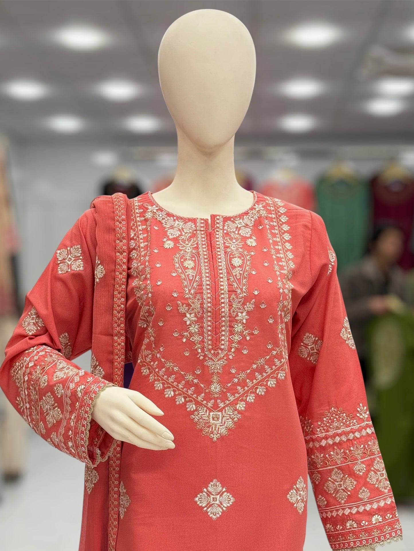 Majestic Lawn Karandi K47-A | Stitched | 3 Piece