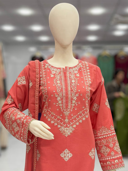 Majestic Lawn Karandi K47-A | Stitched | 3 Piece
