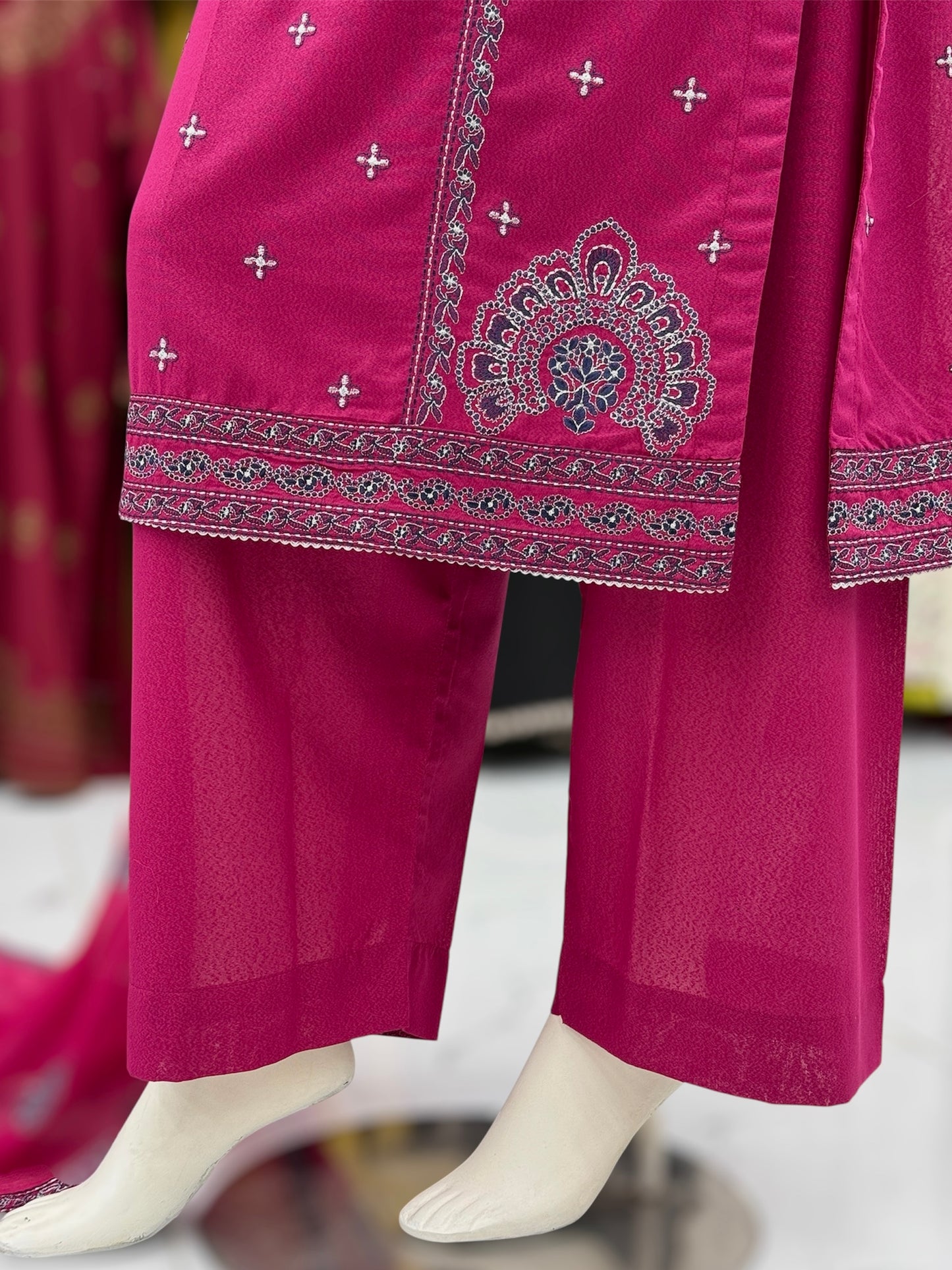 Mortaaj Lawn Karandi K46-B | Stitched | 3 Piece