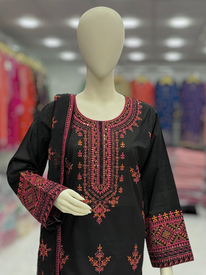 Nigaar Exclusive Lawn L89-A | Stitched | 3 Piece