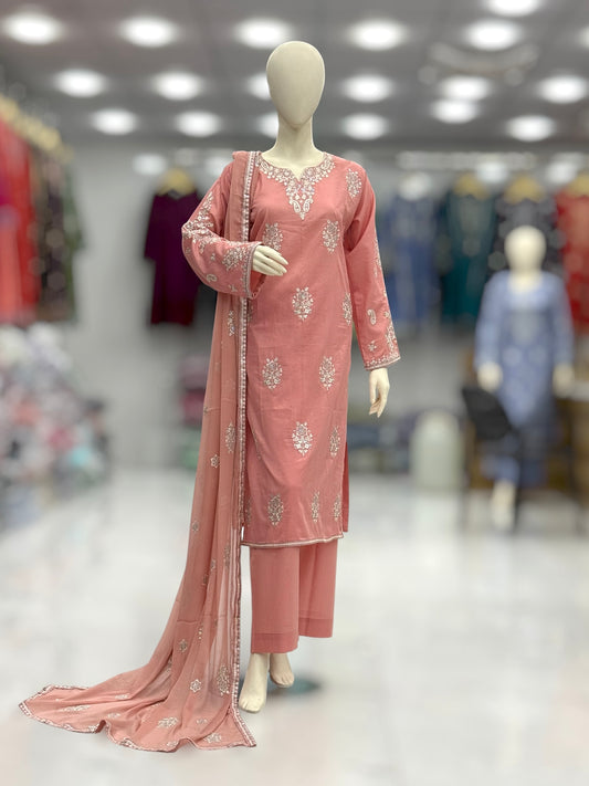 Moon Light Exclusive Lawn L82-A | Stitched | 3 Piece