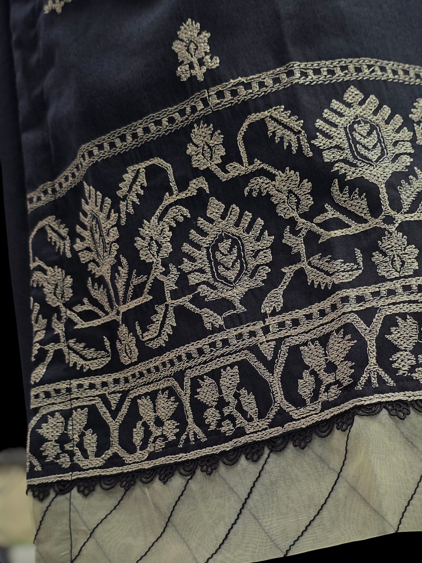 Embroidered Black EKP-101 | 3 Piece | Stitched