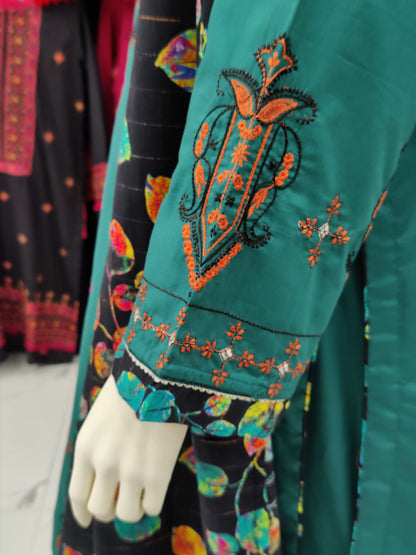 Embroidered Zinc Lawn Shirt | Printed Tarkashi Lawn Dupatta | Stitched | 3 Piece
