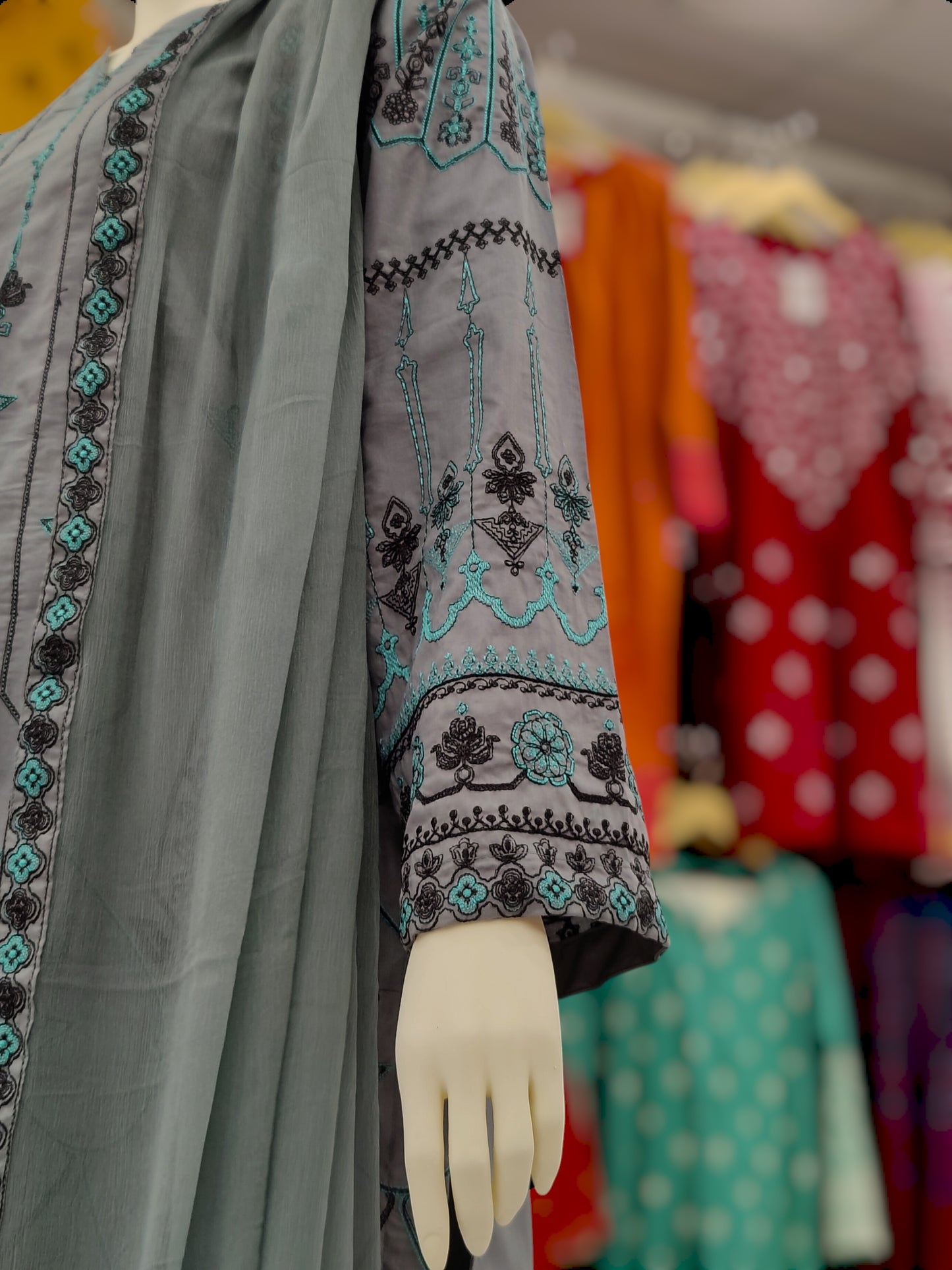 Heavy Embroidered Shirt | Pure Chiffon Dupatta | Volume 4 | Stitched | 3 Piece