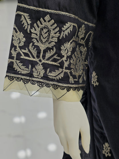 Embroidered Black EKP-101 | 3 Piece | Stitched