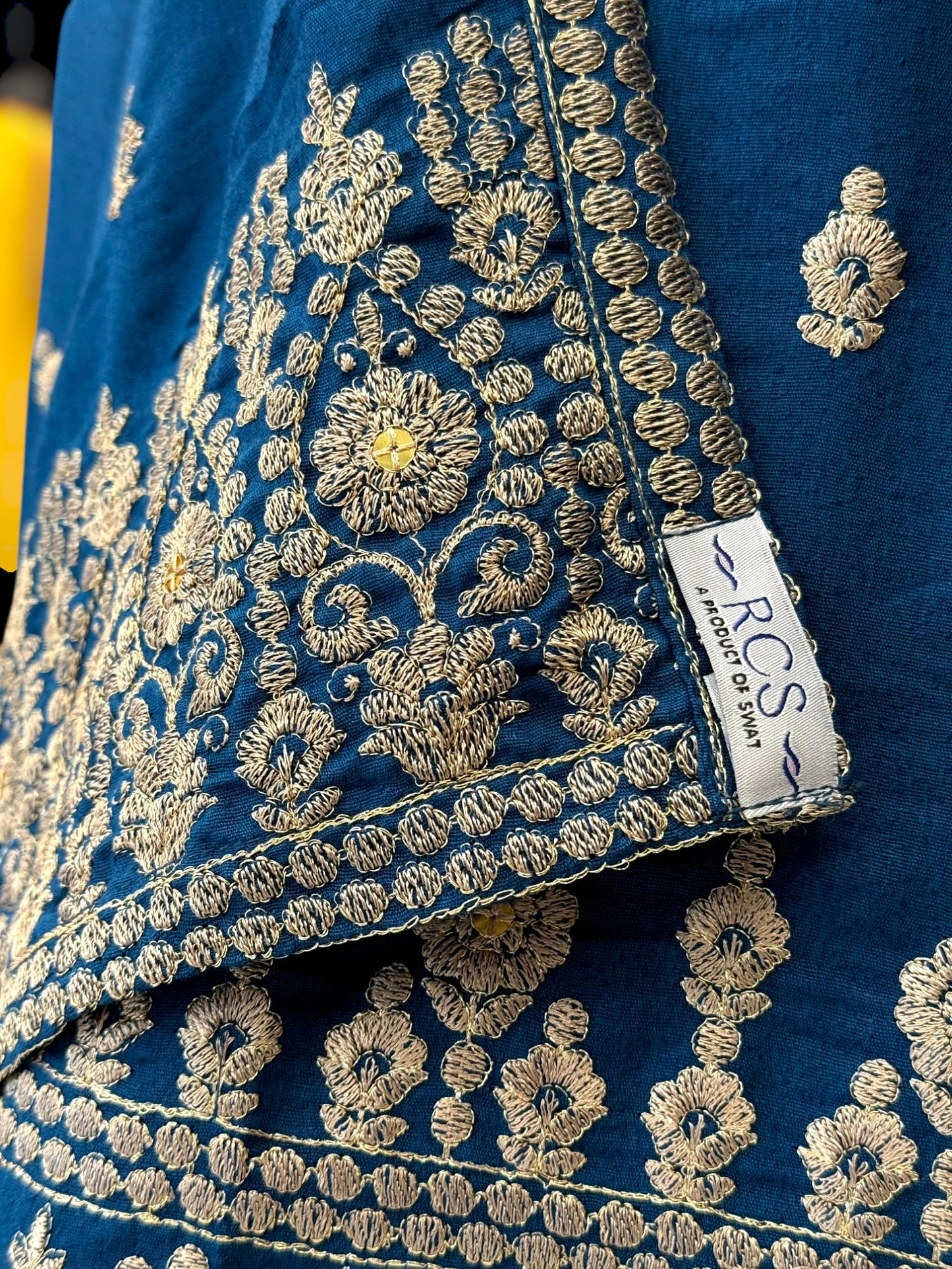 Embroidered Blue| SEQ-55C | 3 Piece | Stitched