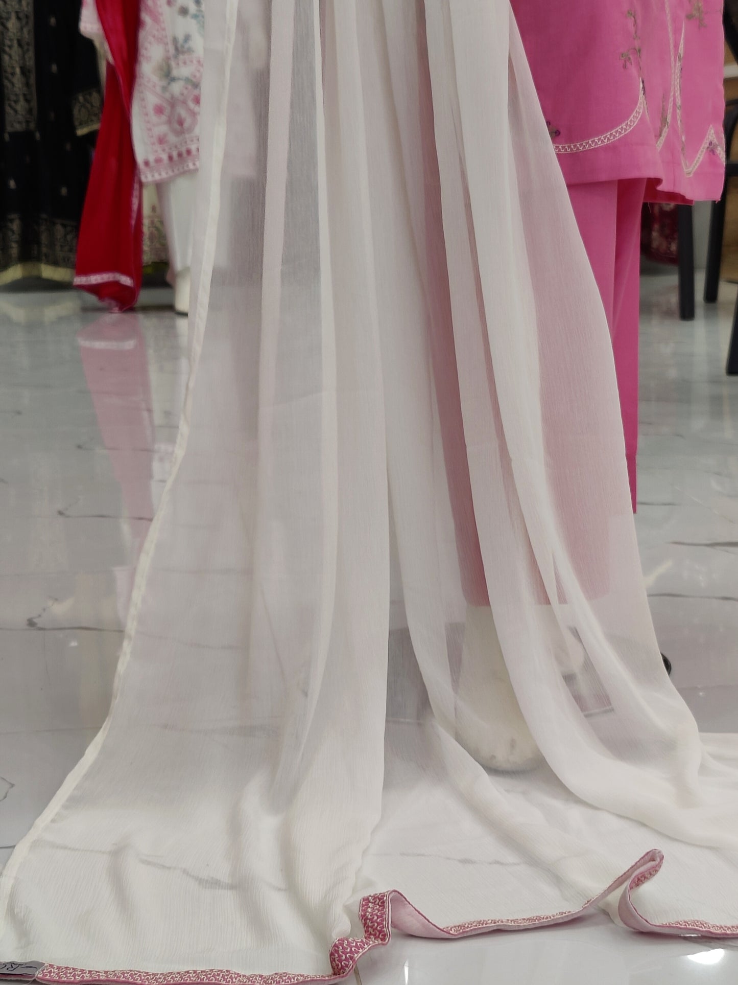 Embroidered Light Pink V595B | Stitched | 3 Piece