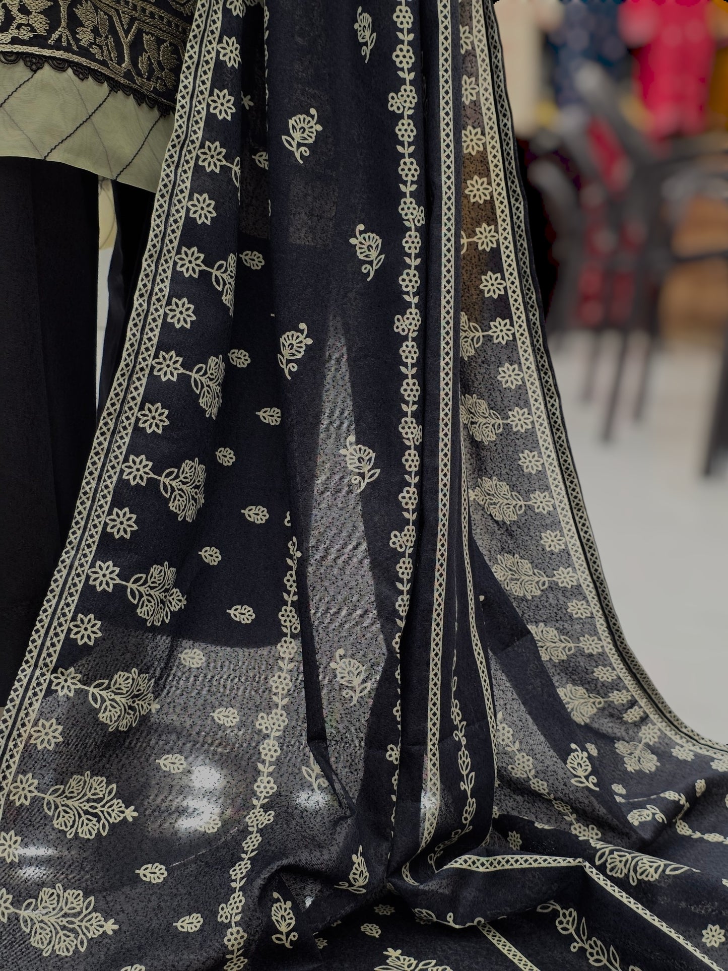 Embroidered Black EKP-101 | 3 Piece | Stitched