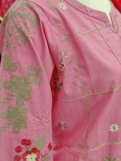 Embroidered Light Pink V5952B | Stitched | 3 Piece